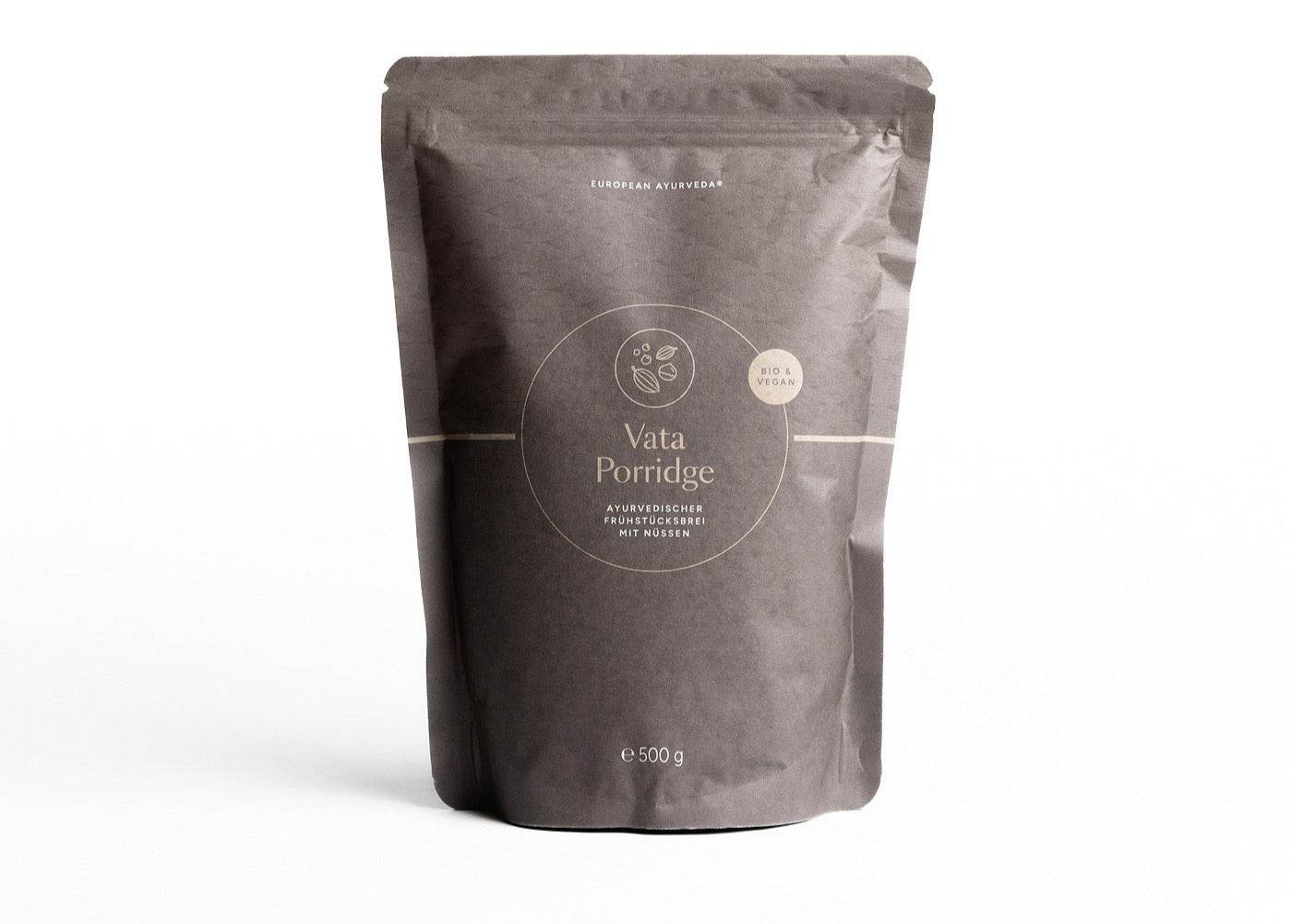 Das Vata Porridge von European Ayurveda in der 500-g-Packung.