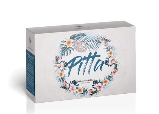 European Ayurveda Pitta Tee – ayurvedischer Kräuter- und Gewürztee zur Beruhigung des Pitta Doshas.