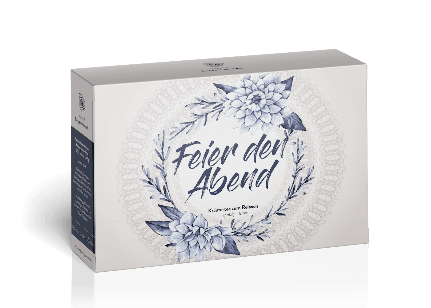 Feier den Abend Kräutertee von European Ayurveda – Kräutertee zum Relaxen mit natürlichen Zutaten.