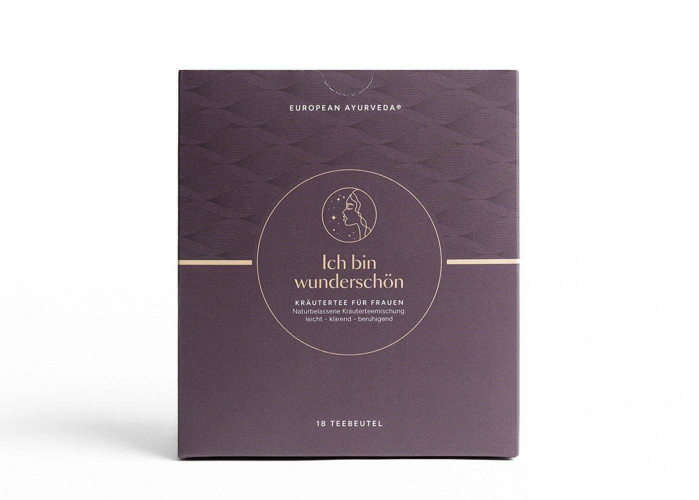 Ich bin wunderschön – ayurvedischer Kräutertee für Frauen von European Ayurveda mit naturbelassenen Zutaten und beruhigender Kräuterteemischung.