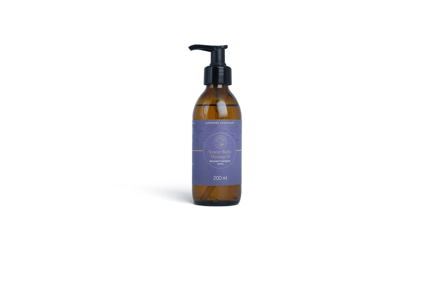 Innere Ruhe ayurvedisches Massageöl von European Ayurveda – Körper- und Hautöl mit Mandel- und Jojobaöl zur Vata Balance und Entspannung.