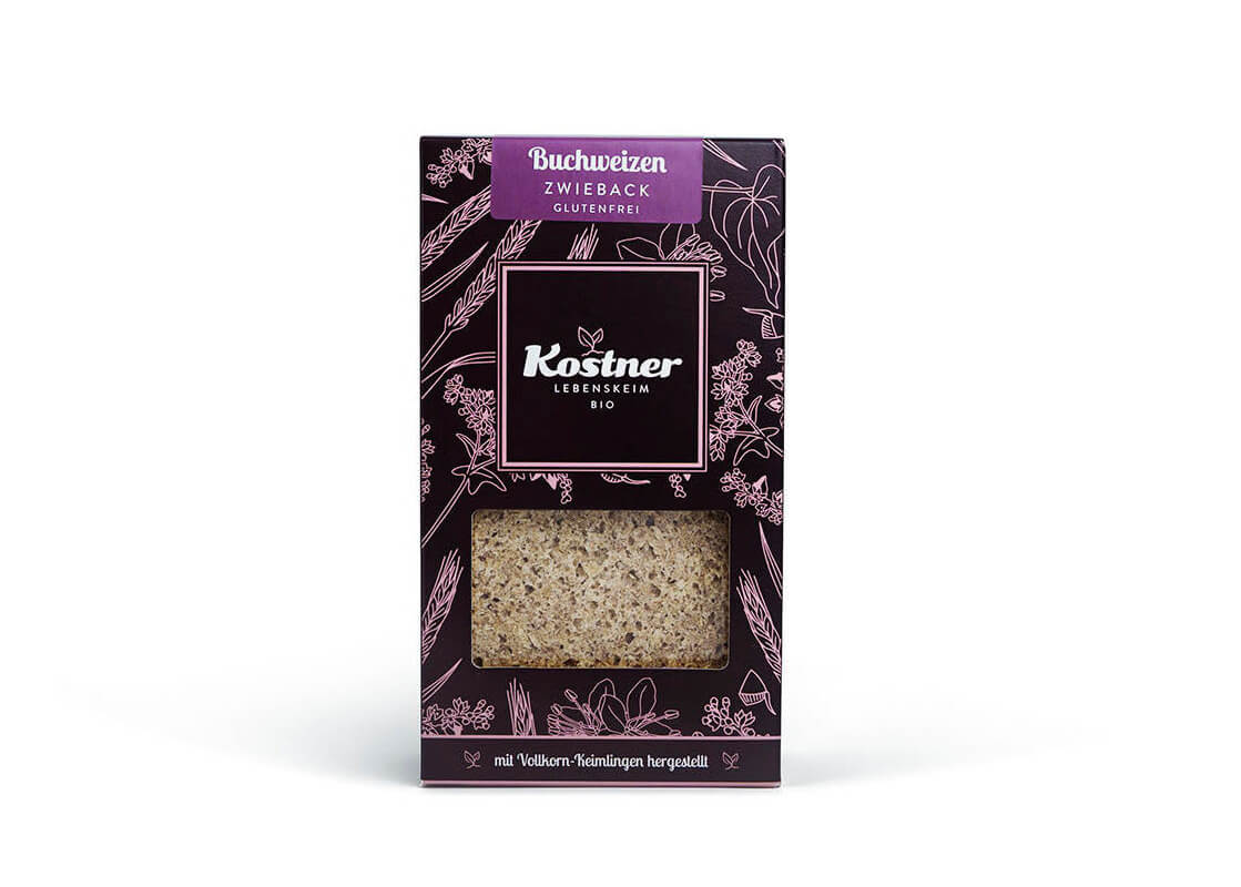 Der Buchweizen Zwieback von Kostner Lebenskeim in Bio-Qualität, glutenfrei.